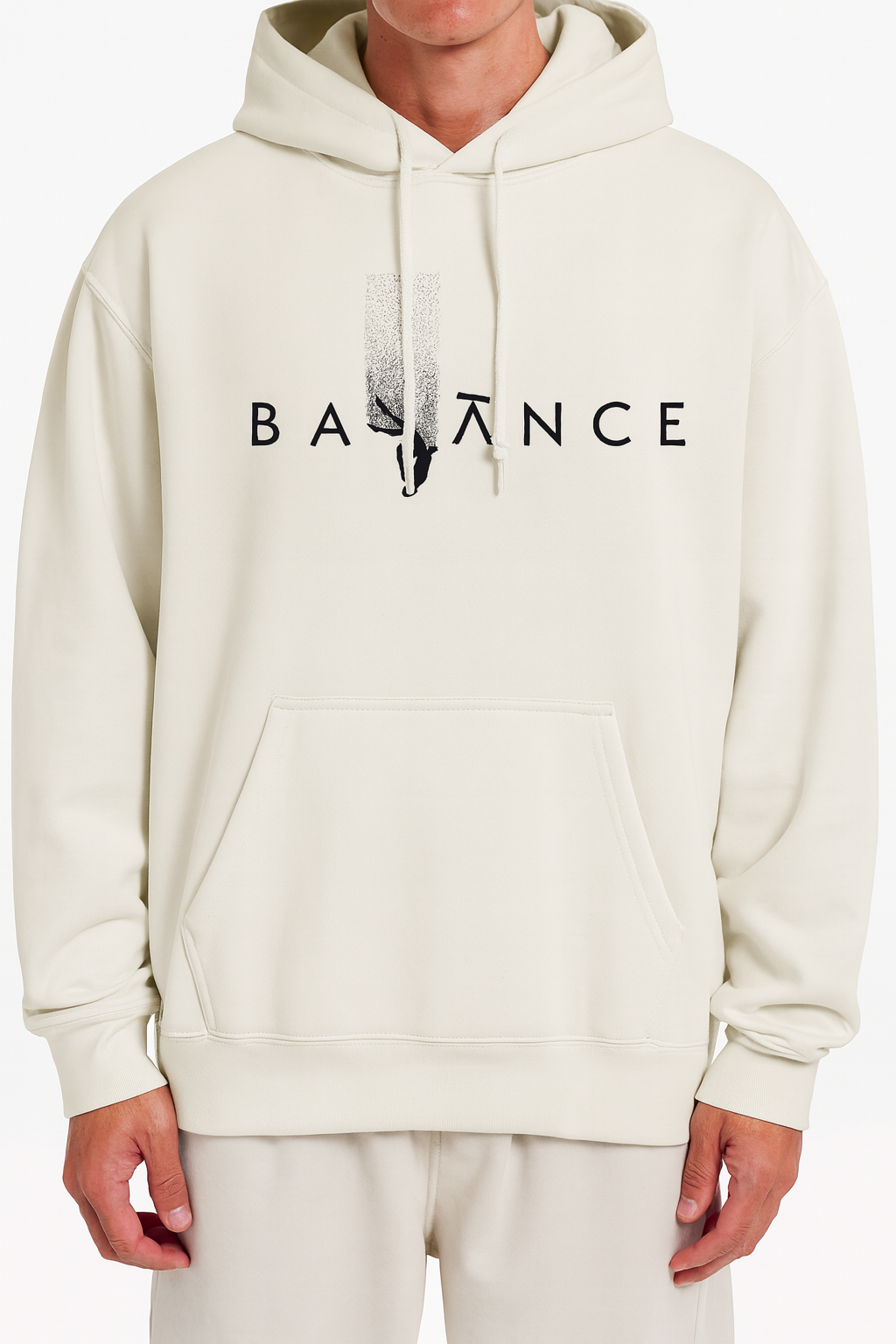 INVERT. – Off-White Oversized Balance Hoodie